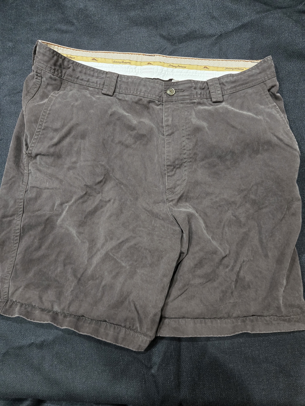 Tommy Bahama Men's Flat Front Chino Shorts - Brown